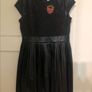 Disney Descendants 3 Black Faux leather girls dress
